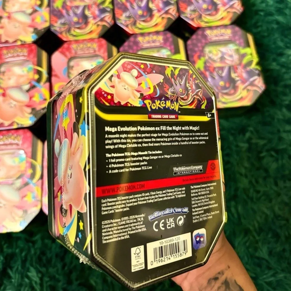 (1) Pokemon Moonlit Gengar Tin Or Clefable Tins